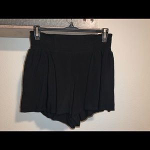 loose black shorts